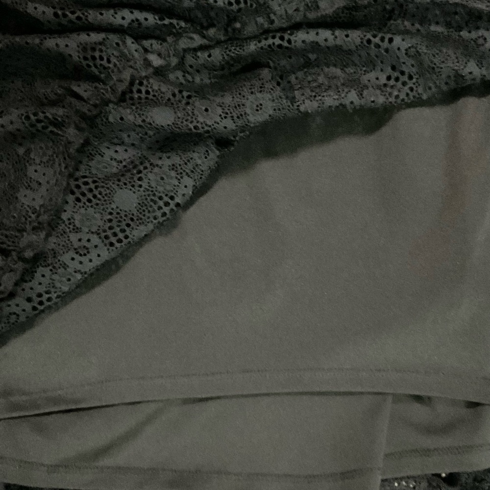 Zara Black 3/4 Sleeve V-Neck Lace Dress - Picture 10 of 16
